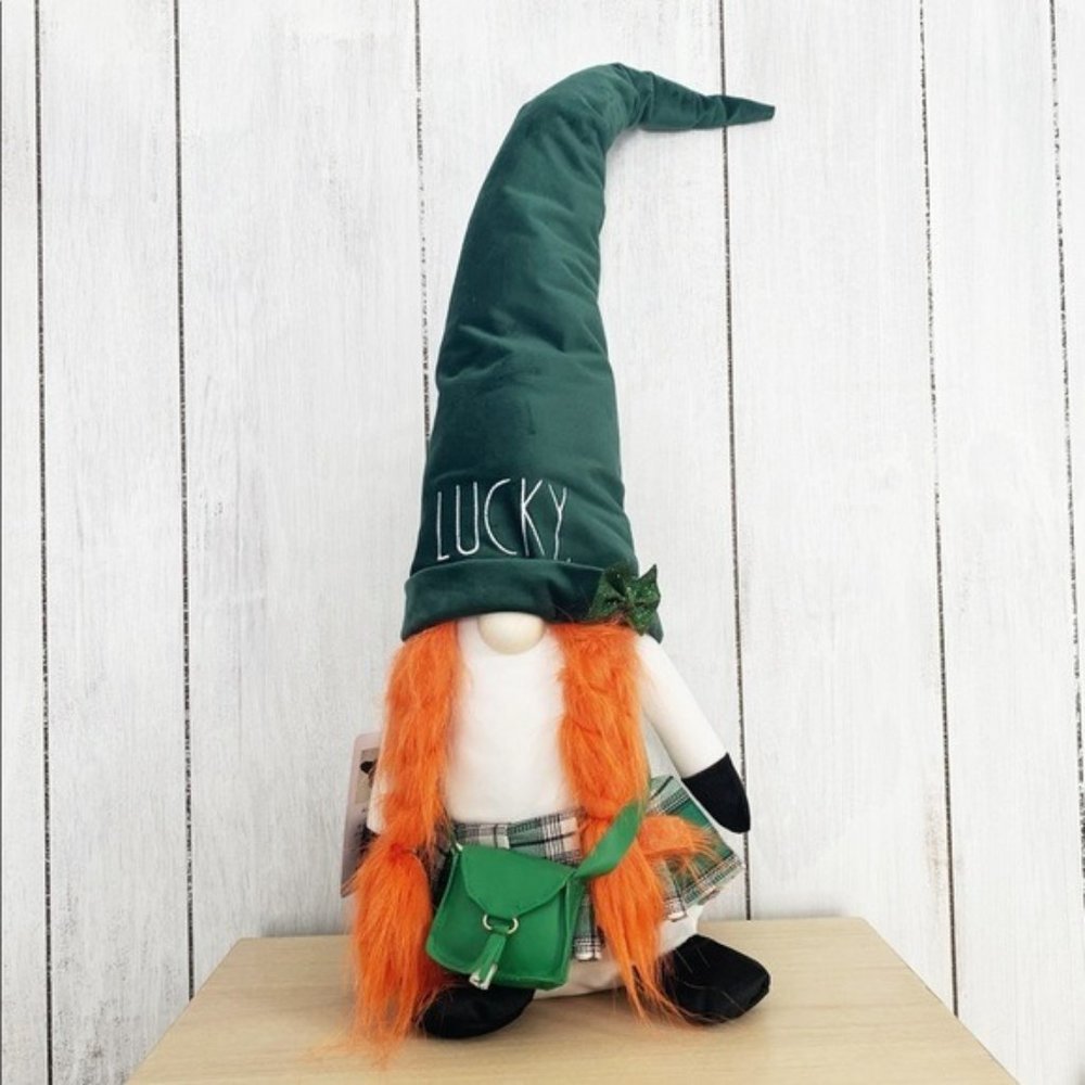 NWT Rae Dunn Large Lucky St. Paddy's Day Gnome